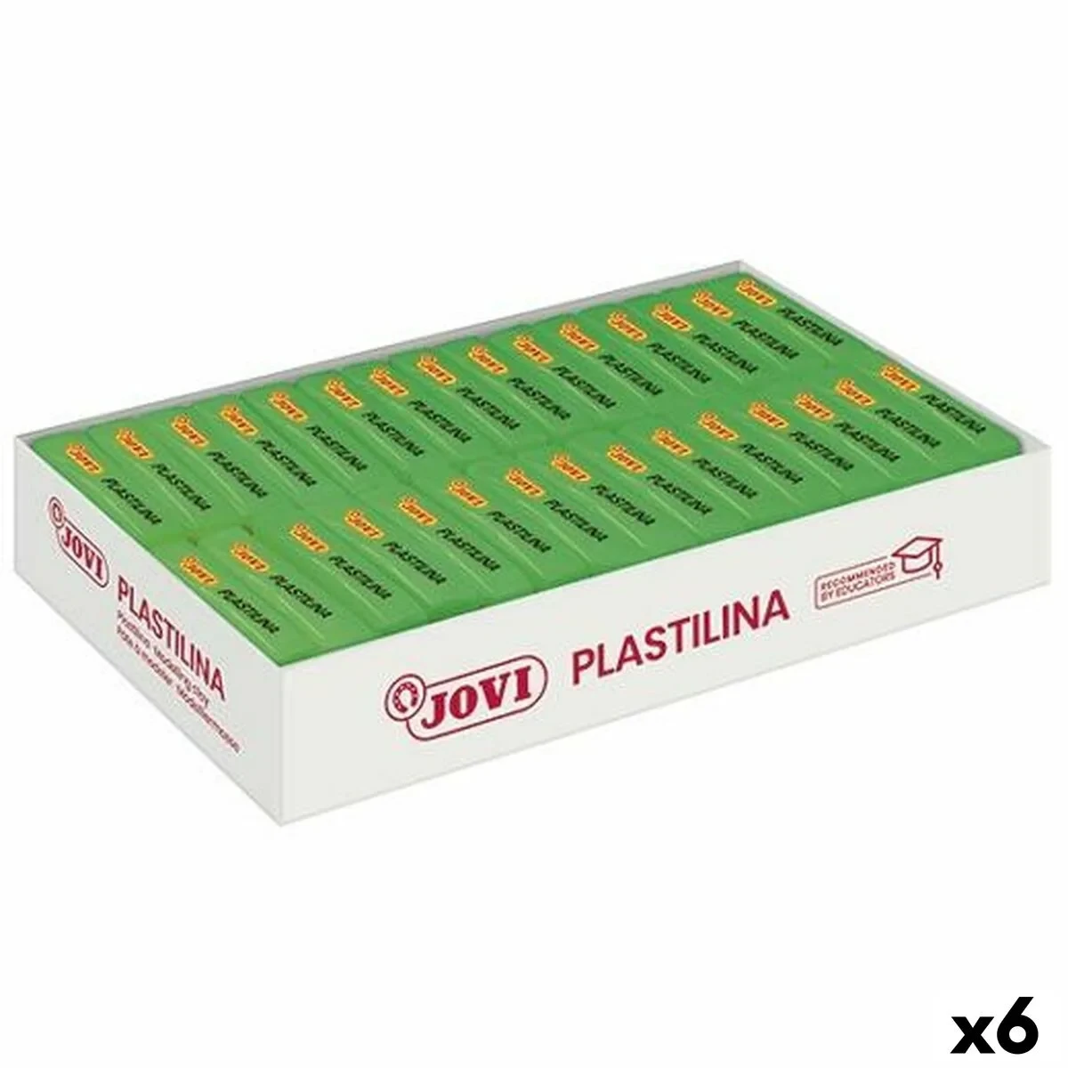 Plastilina Jovi Verde Claro 30 piezas (6 Unidades)