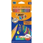 Lápices de colores Bic KIDS EVOLUTION STRIPES Multicolor 12 Piezas (12 Unidades)