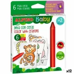 Ceras de colores Alpino Baby Jungle Multicolor (12 Unidades)