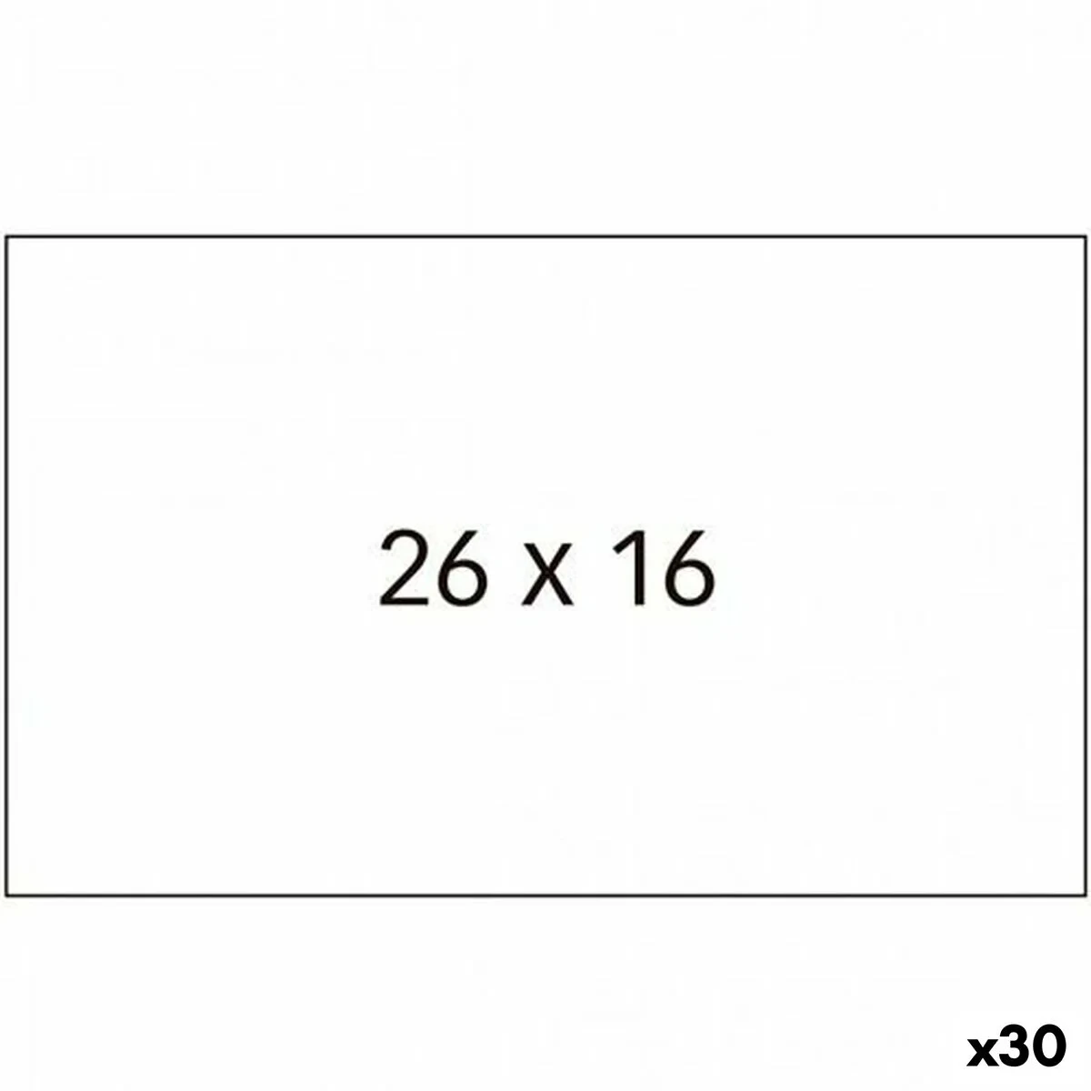 Rollo de Etiquetas Apli Blanco 26 x 16 mm 6 Piezas (30 unidades)