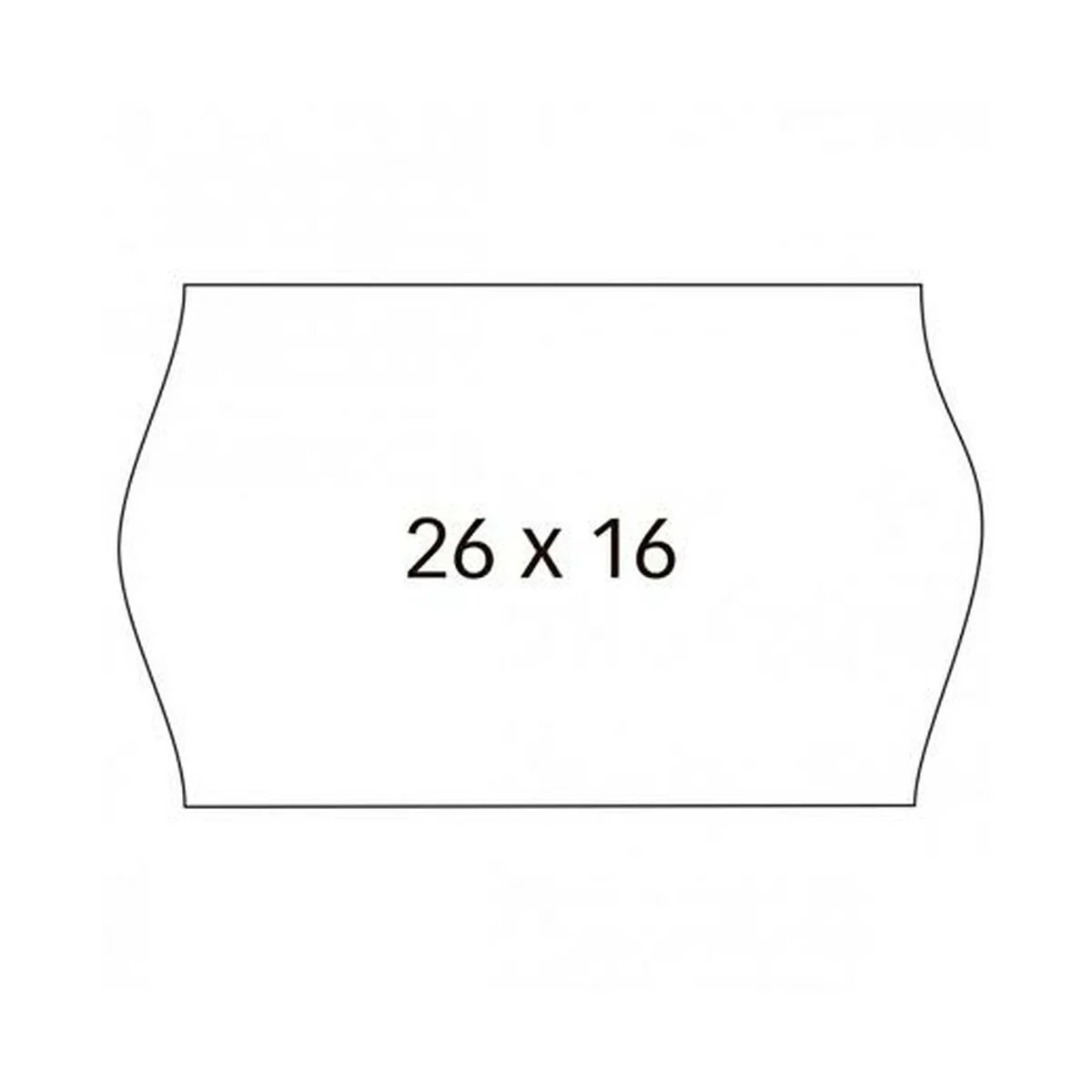 Rollo de Etiquetas Blanco 26 x 16 cm (36 Unidades)