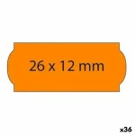 Rollo de Etiquetas Naranja 26 x 12 mm (36 Unidades)