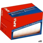 Etiquetas adhesivas Apli Blanco 25 x 40 mm (10 Unidades)
