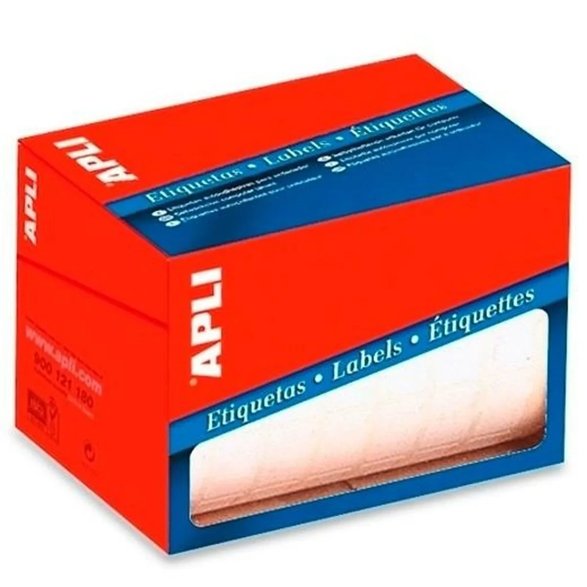 Etiquetas adhesivas Apli Blanco 34 x 53 mm (10 Unidades)