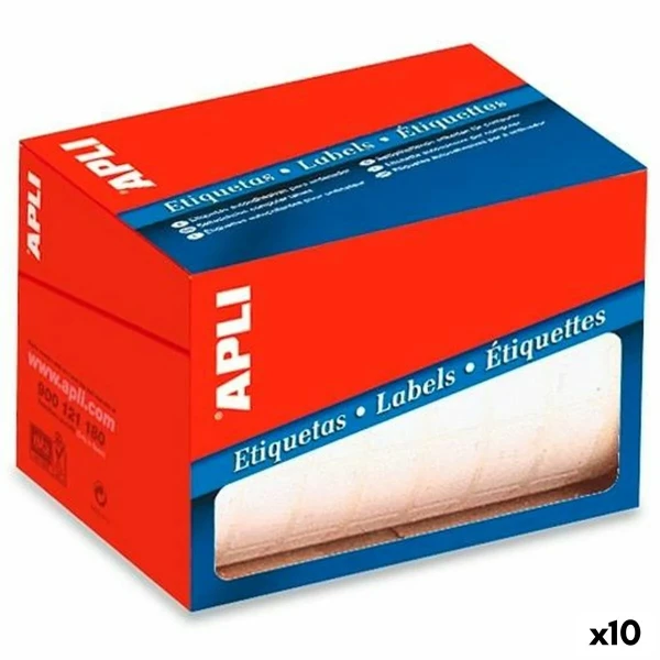 Etiquetas adhesivas Apli Blanco 53 x 100 mm (10 Unidades)