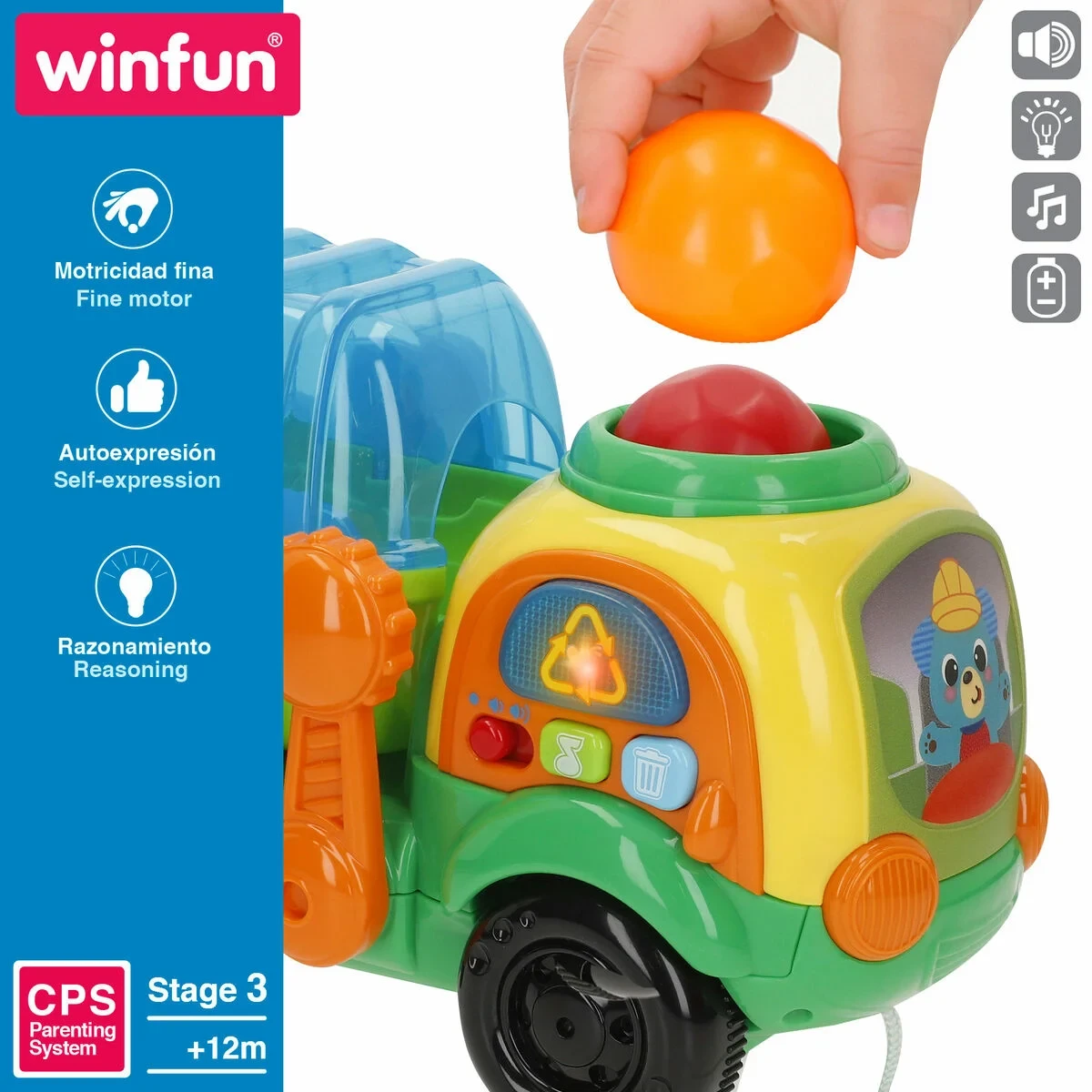 Juguete de arrastre Winfun 25 x 17 x 12 cm (4 Unidades)