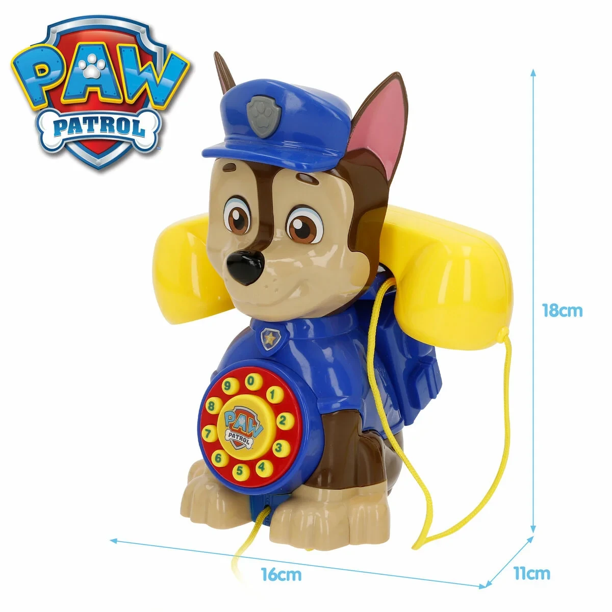 Teléfono de Juguete The Paw Patrol 16 X 18 X 11 CM (4 Unidades)
