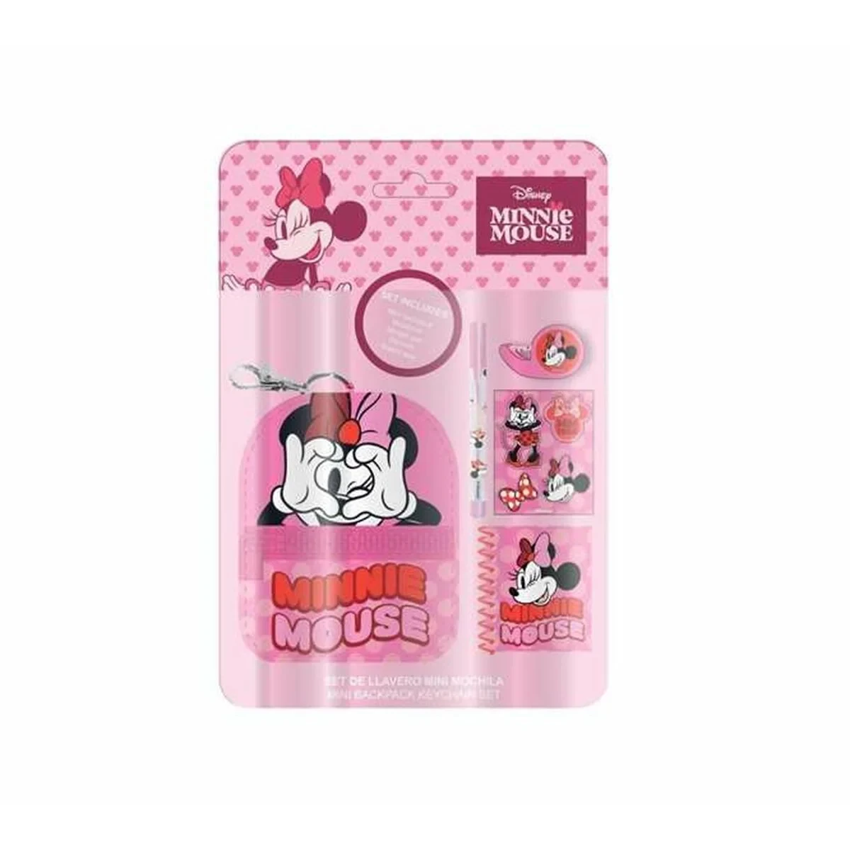 Set de Papelería Minnie Mouse 5 Piezas