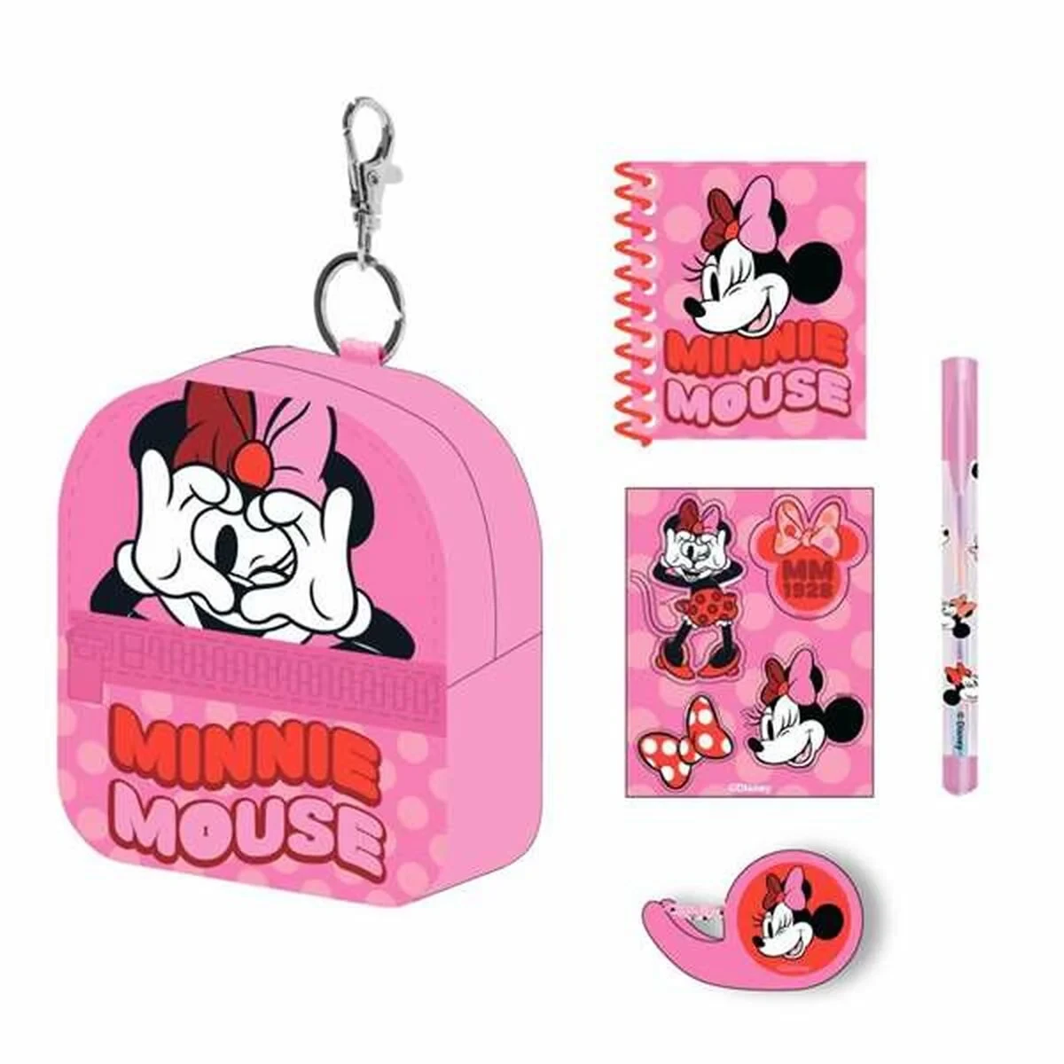 Set de Papelería Minnie Mouse 5 Piezas