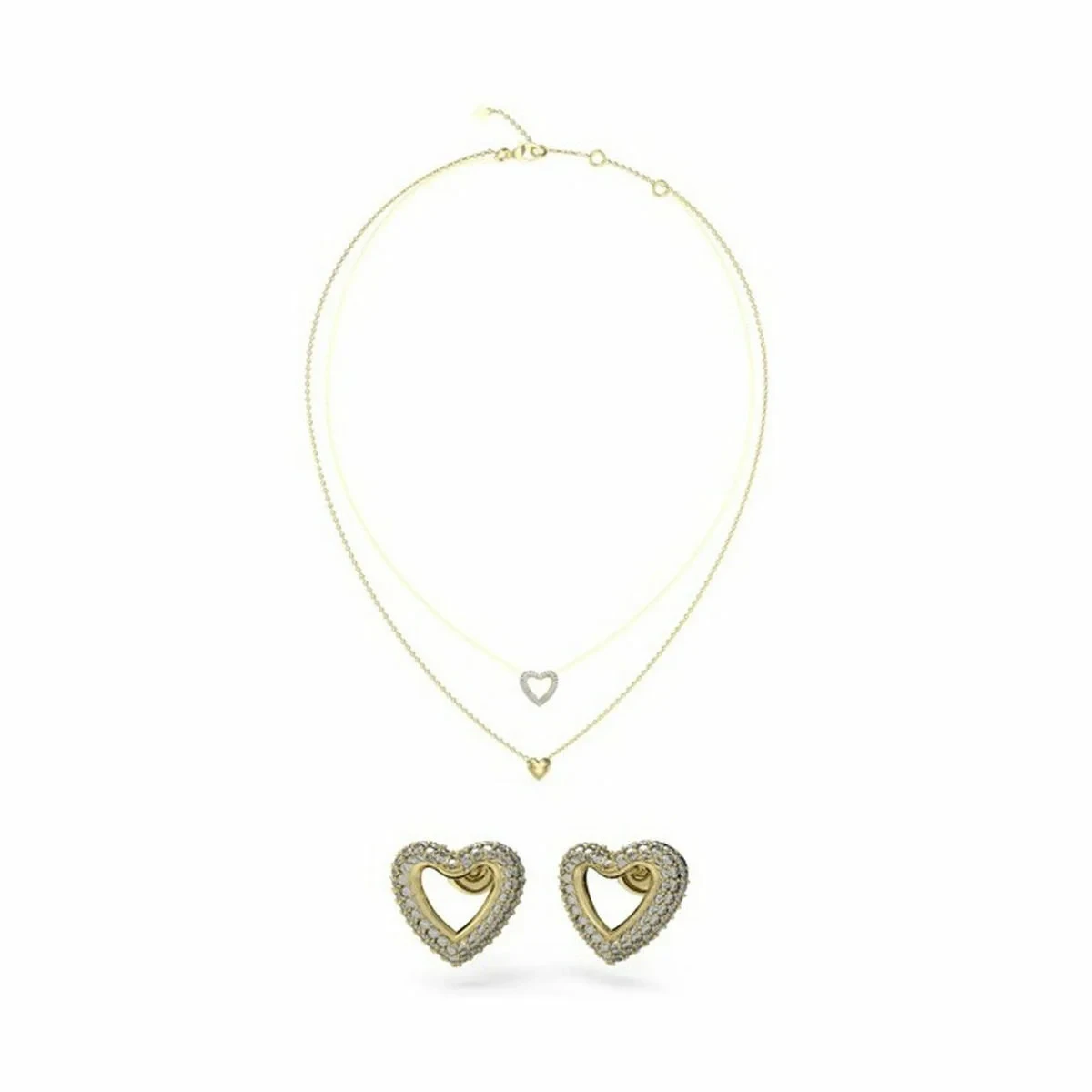 Conjunto Collar y Pendientes Mujer Guess JUBS05076JWYGT-U Dorado