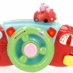 Volante para Carrito de Paseo Peppa Pig 26 x 17 x 7 cm (4 Unidades)