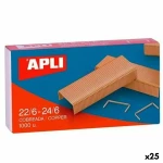 Grapas Apli 22/6-24/6 6 mm 10 Piezas (25 Unidades)