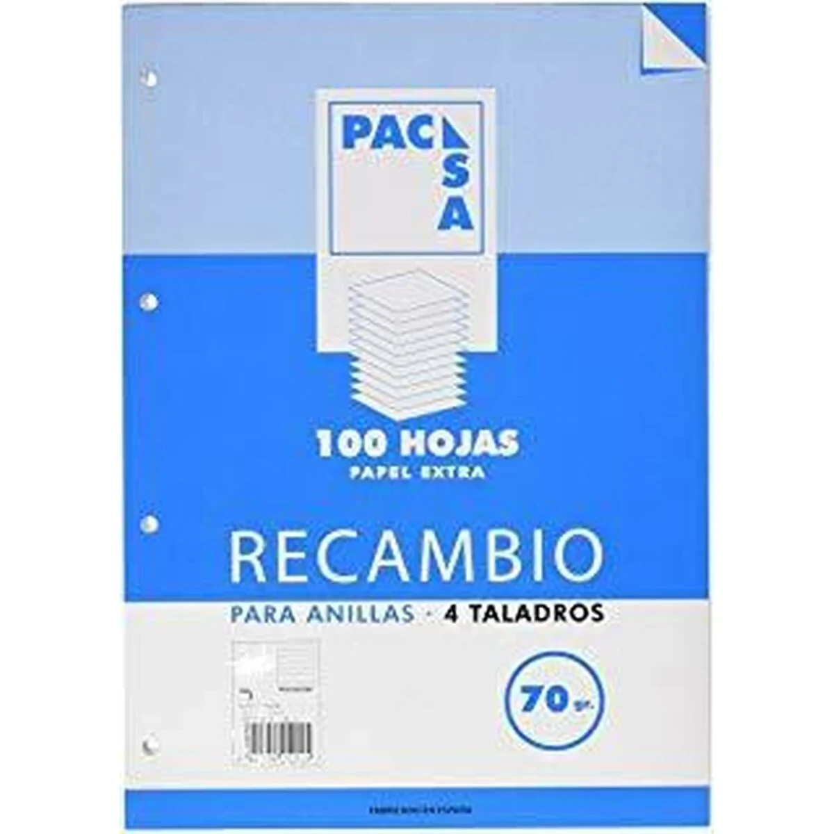 Papel Pacsa A5 100 Hojas Recambio (50 Unidades)