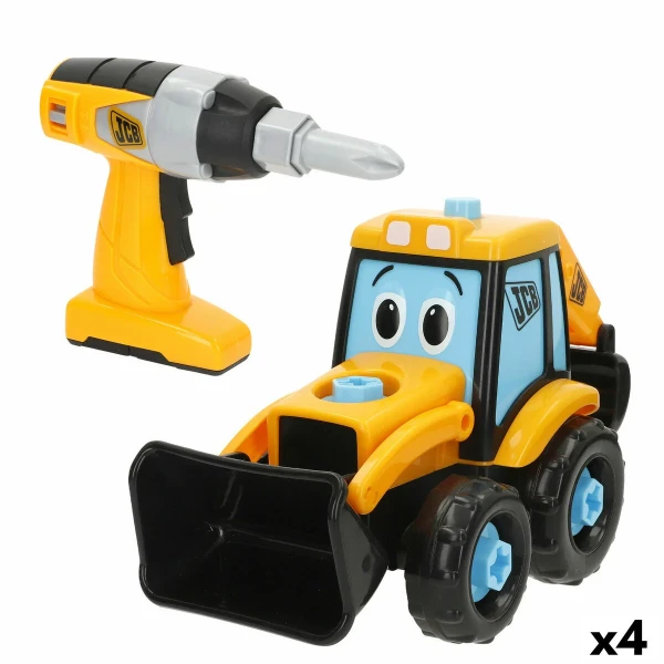 Camión Retroexcavadora Teamsterz 31 X 18 X 15 CM (4 Unidades)