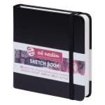 Cuaderno de Dibujo Talens Art Creation Sketch Book Negro 80 Hojas 12 x 12 cm (5 Unidades)