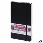 Cuaderno de Dibujo Talens Art Creation Sketch Book Negro 80 Hojas 13 x 21 cm (5 Unidades)
