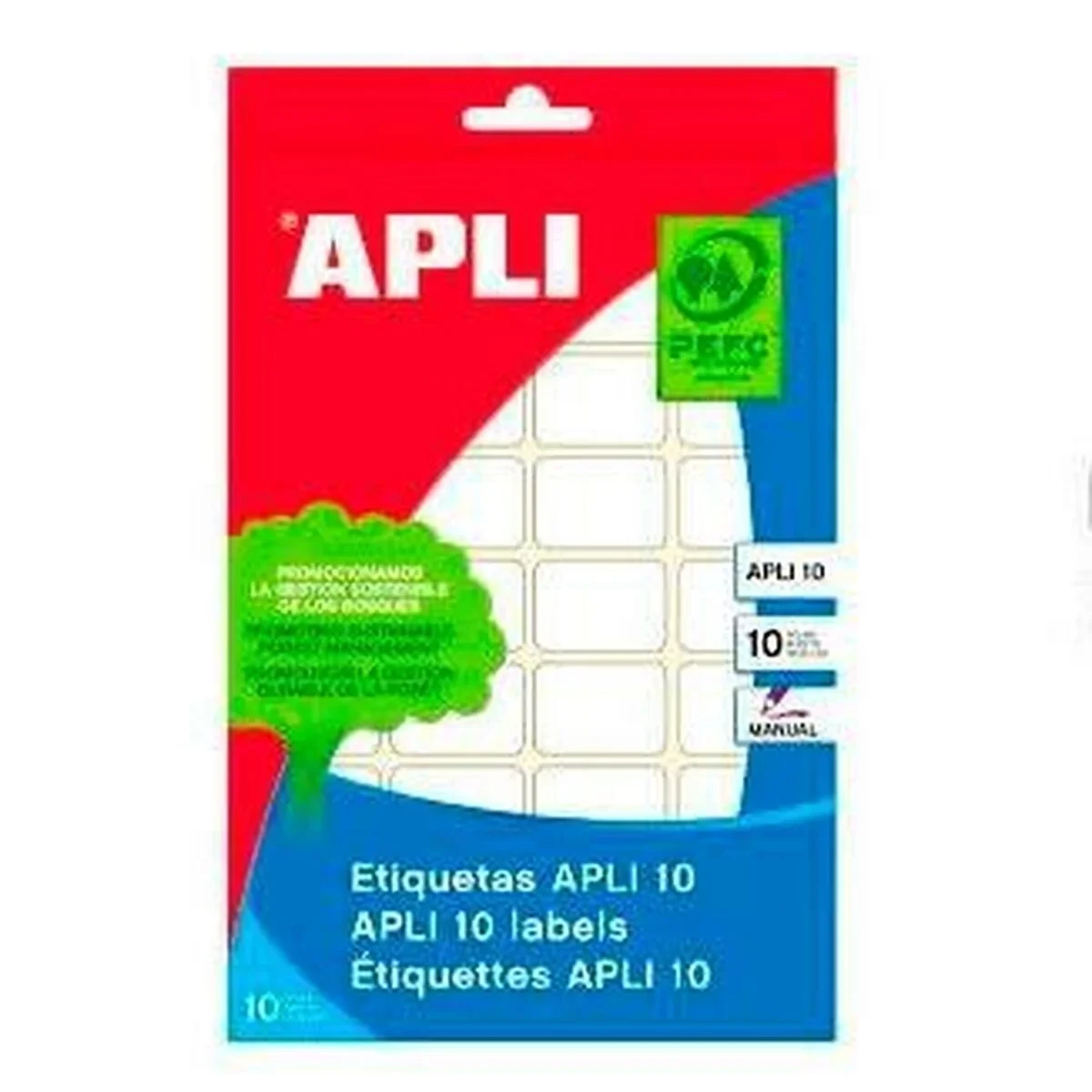 Etiquetas Apli Blanco Papel 10 Hojas 20 x 50 mm (10 Unidades)