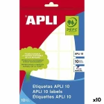 Etiquetas adhesivas Apli Blanco Papel 10 Hojas 19 x 27 mm (10 Unidades)