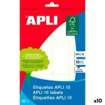 Etiquetas adhesivas Apli Blanco Papel 10 Hojas 26 x 54 mm (10 Unidades)