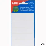Etiquetas adhesivas Apli Blanco Papel 5 Hojas 20 x 75 mm (10 Unidades)