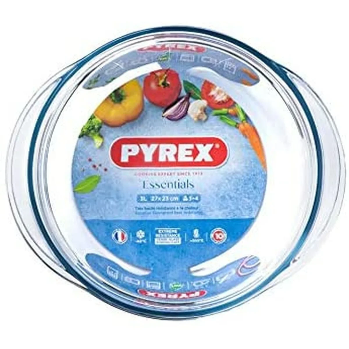 Cacerola Con Tapa Pyrex Essentials Transparente 32 L