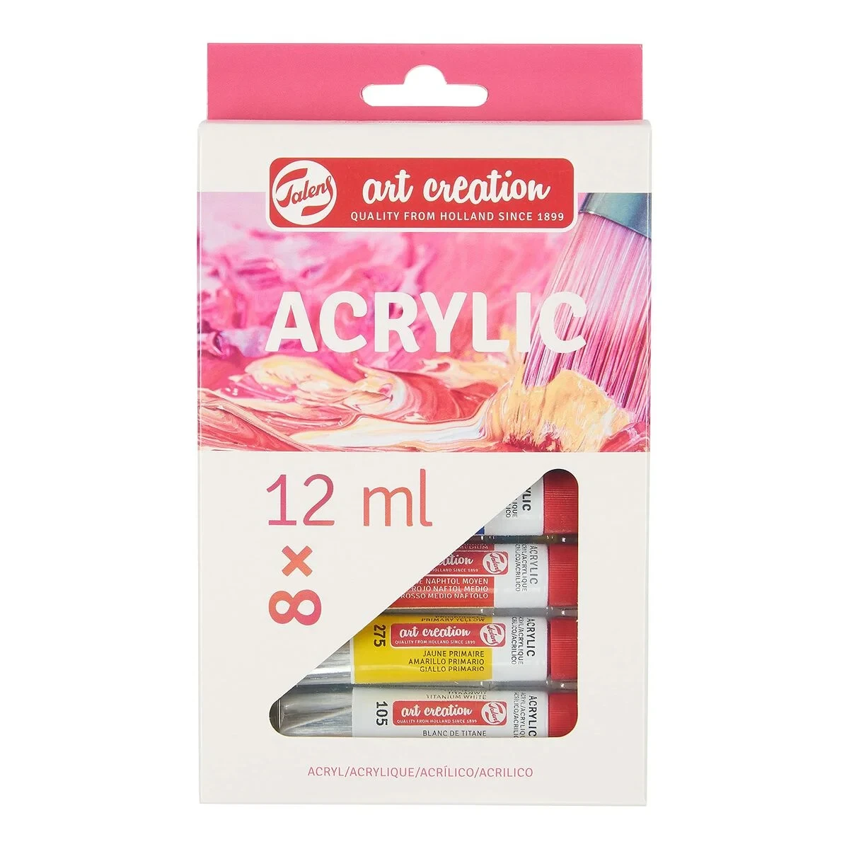 Set de Pintura Acrílica Talens Multicolor 12 ml 8 Piezas