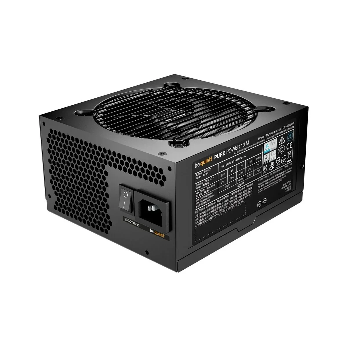 Fuente de Alimentación Be Quiet! BP025EU ATX 650 W 80 Plus Gold