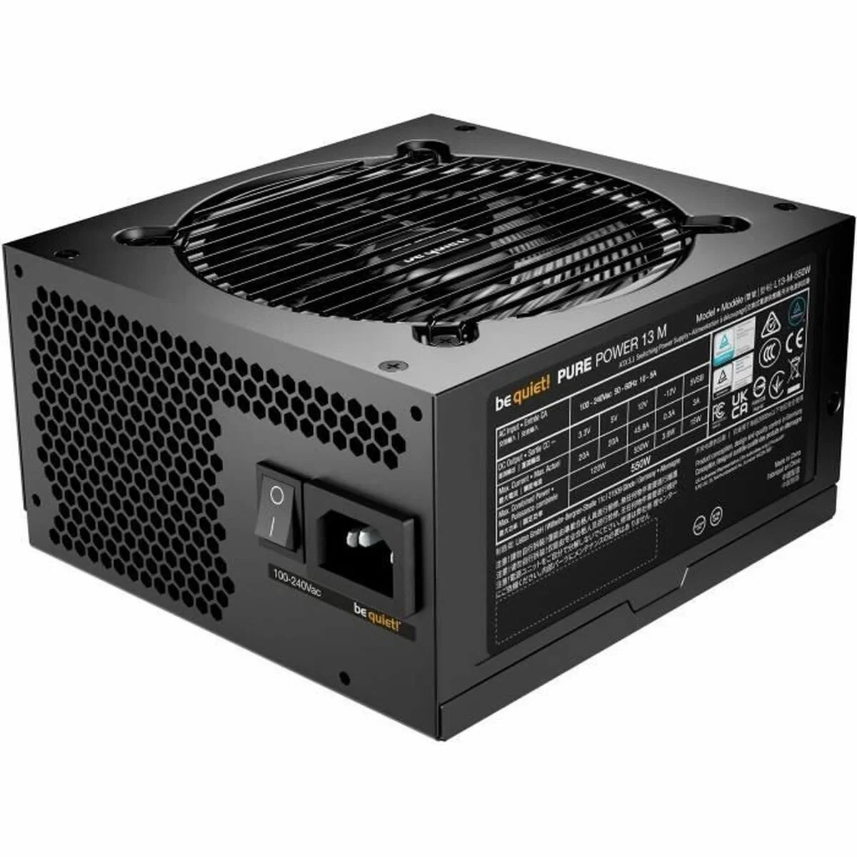 Fuente de Alimentación Be Quiet! BP024EU ATX 550 W 80 Plus Gold