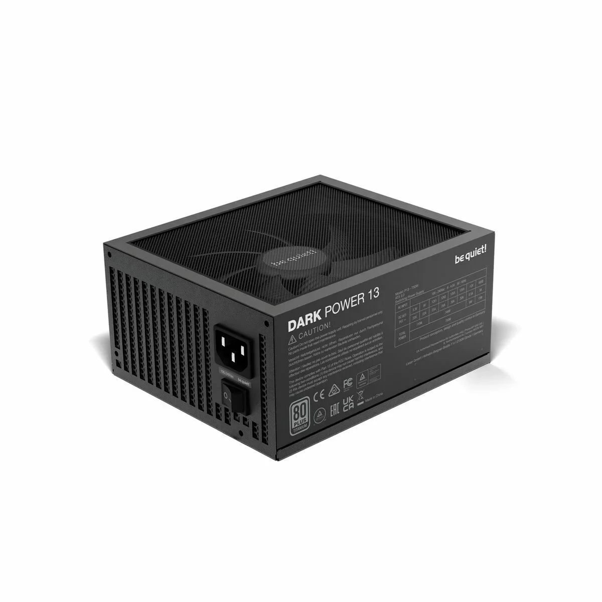 Fuente de Alimentación Be Quiet! BN333 ATX 750 W 6 W 110 W 80 PLUS Titanium