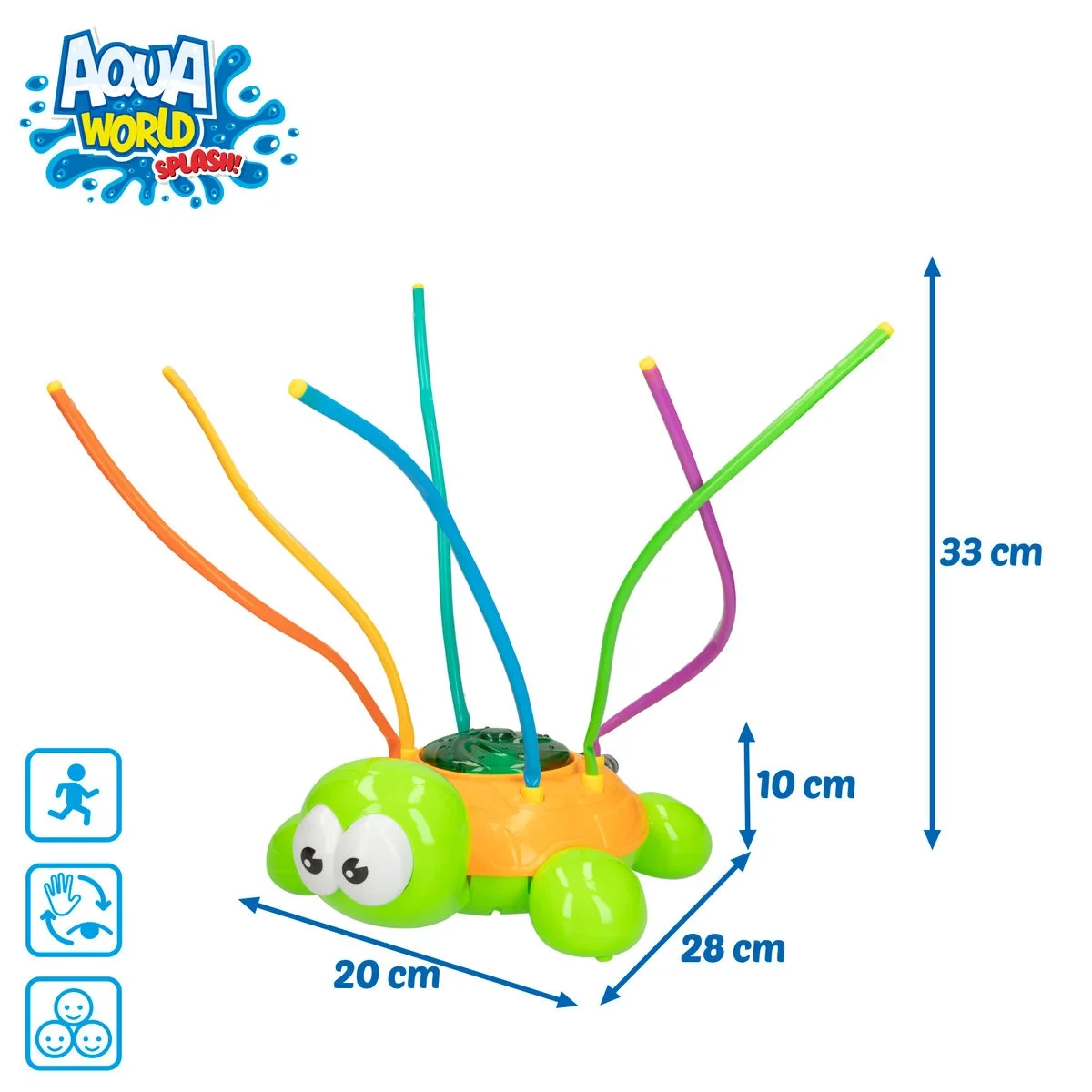 Juguete Aspersor Rociador de Agua Colorbaby Plástico 28 x 9 x 20 cm (6 Unidades)