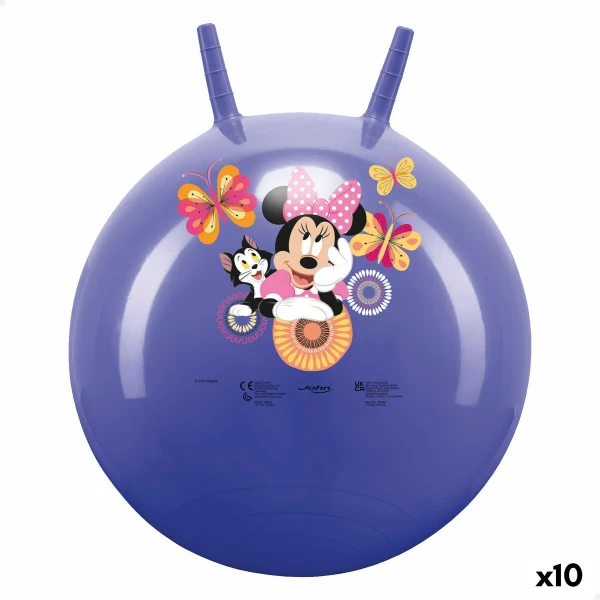 Pelota Saltarina Minnie Mouse Morado (10 Unidades)