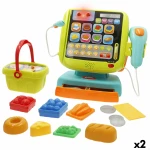 Caja Registradora de Madera con Accesorios Winfun 24 X 23 X 11 CM (2 Unidades)