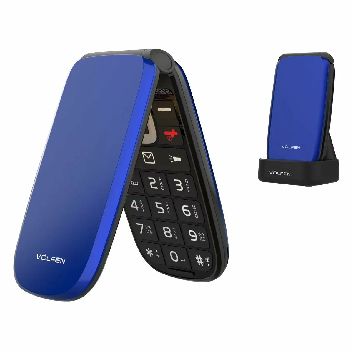 Teléfono Móvil para Mayores Volfen ASTRO FLIP 48 MB 2,8" Azul 4G