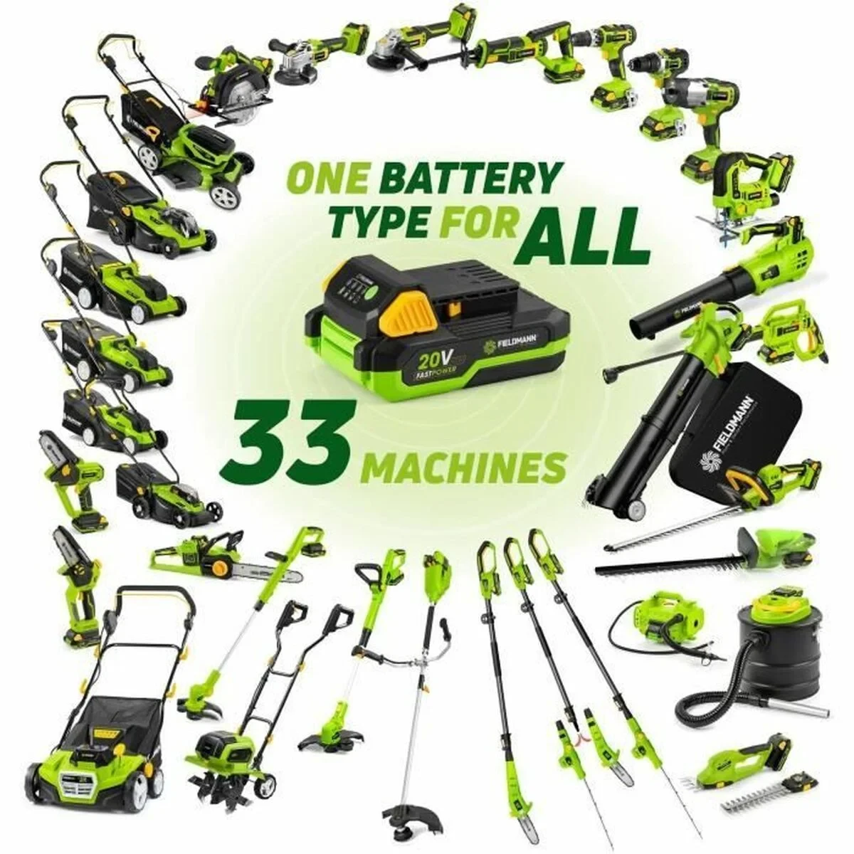 Batería de litio recargable Fieldmann 20V - 8Ah 8 Ah 20 V