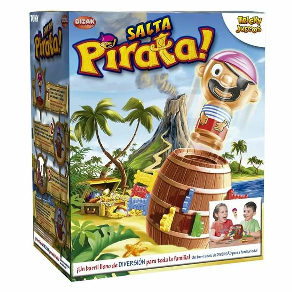 Juego de habilidad Bizak Salta Pirata