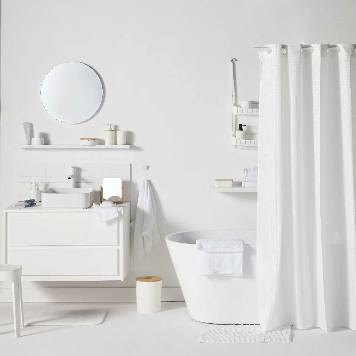 Alfombrilla Antideslizante para Bañera TODAY Bath PVC 40 x 60 cm Blanco