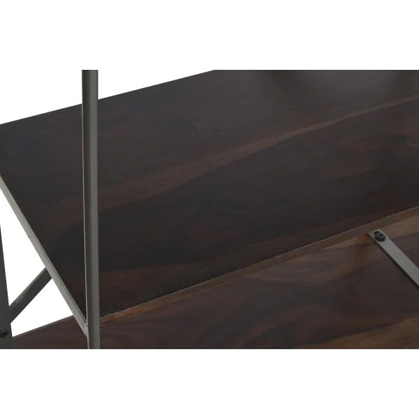 Estantería Home ESPRIT Negro Natural Madera Metal 213 x 43 x 220 cm