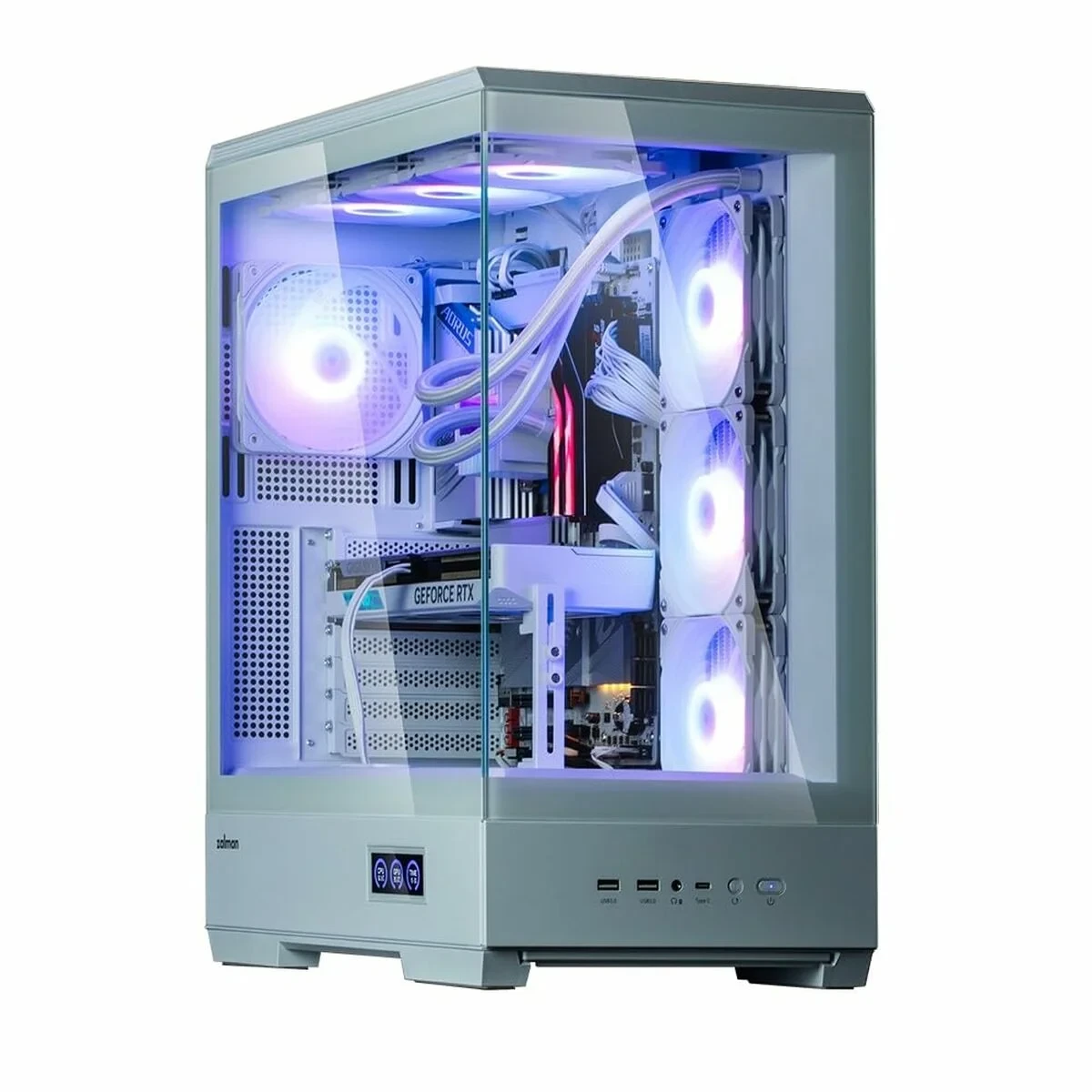 Caja Semitorre ATX Zalman P50 DS Blanco