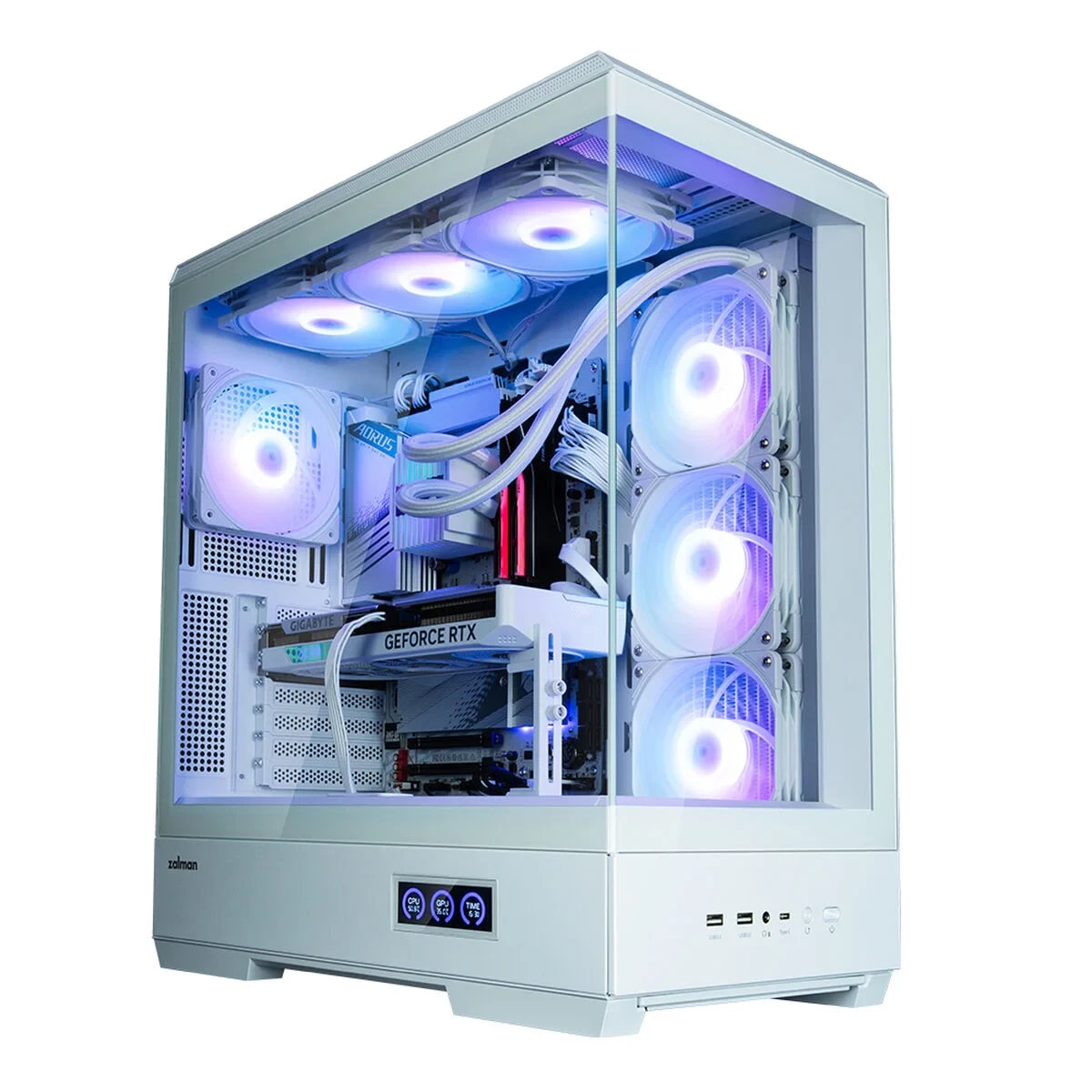 Caja Semitorre ATX Zalman P50 DS Blanco