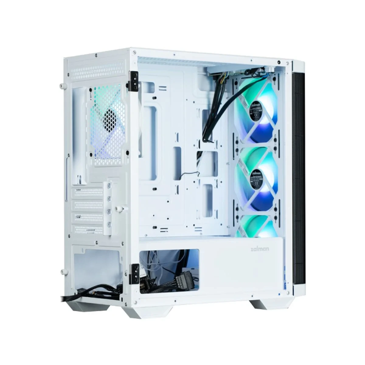 Caja Semitorre ATX Zalman M4 WHITE Blanco Negro
