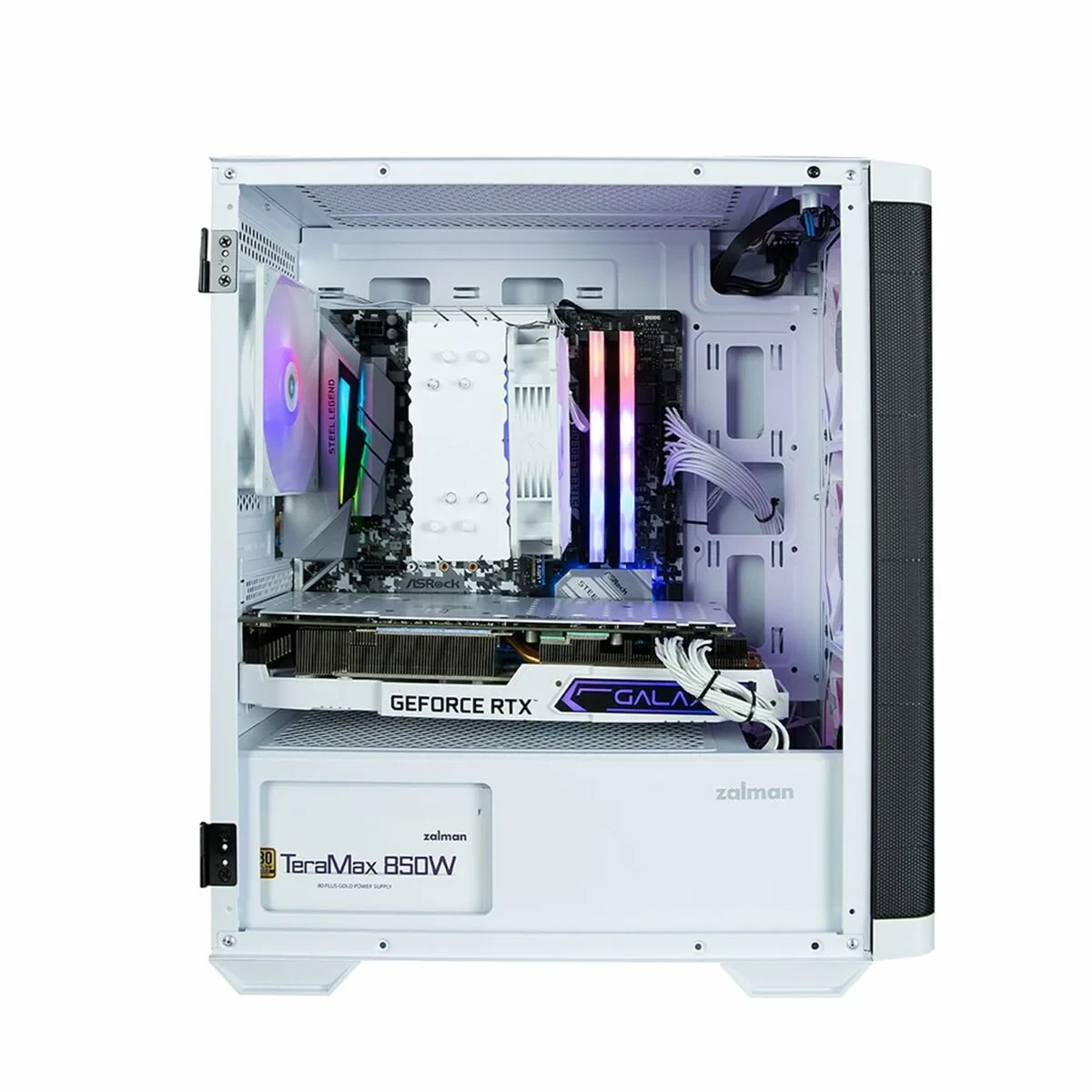 Caja Semitorre ATX Zalman M4 WHITE Blanco Negro
