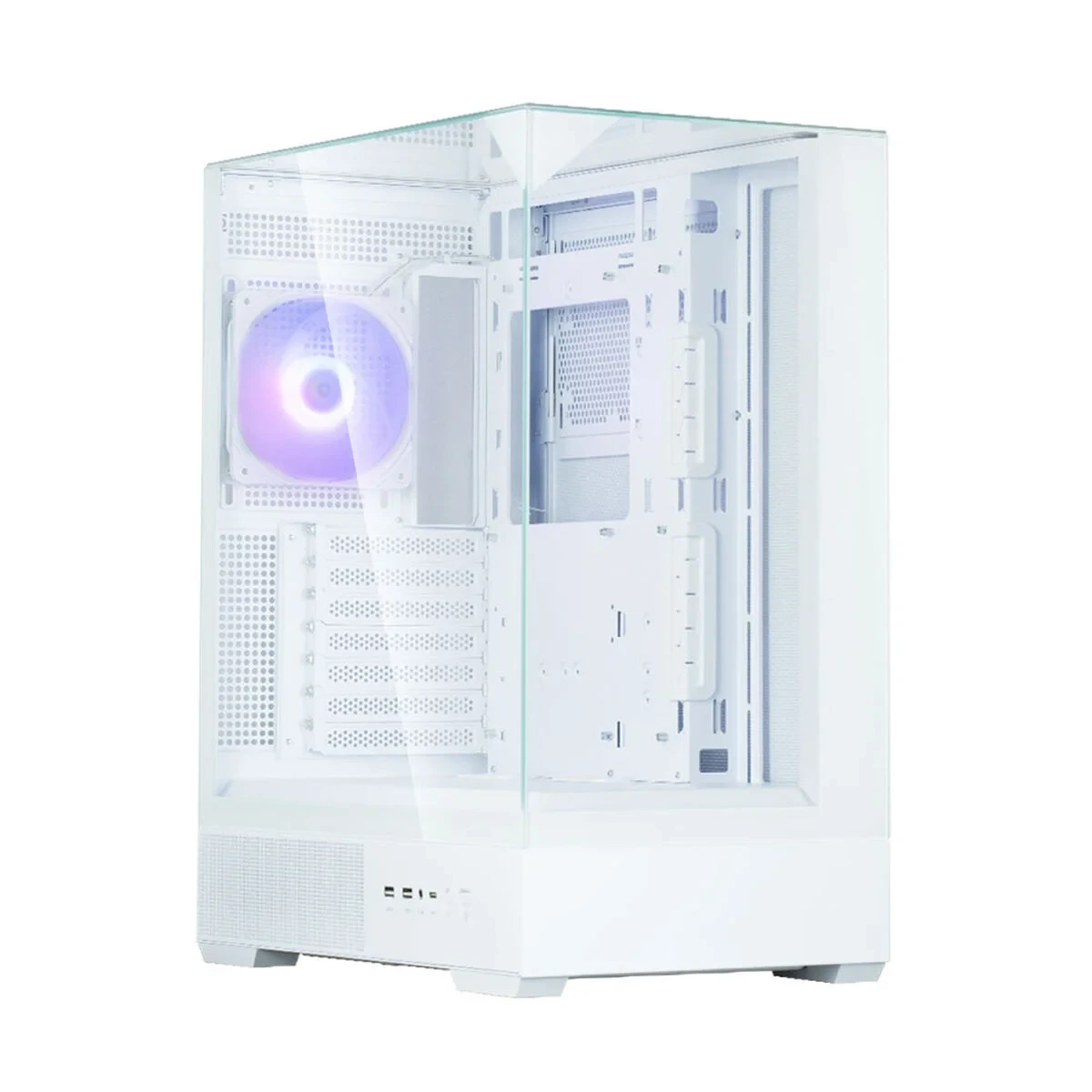 Caja Semitorre ATX Zalman P40 PRISM WHITE Blanco