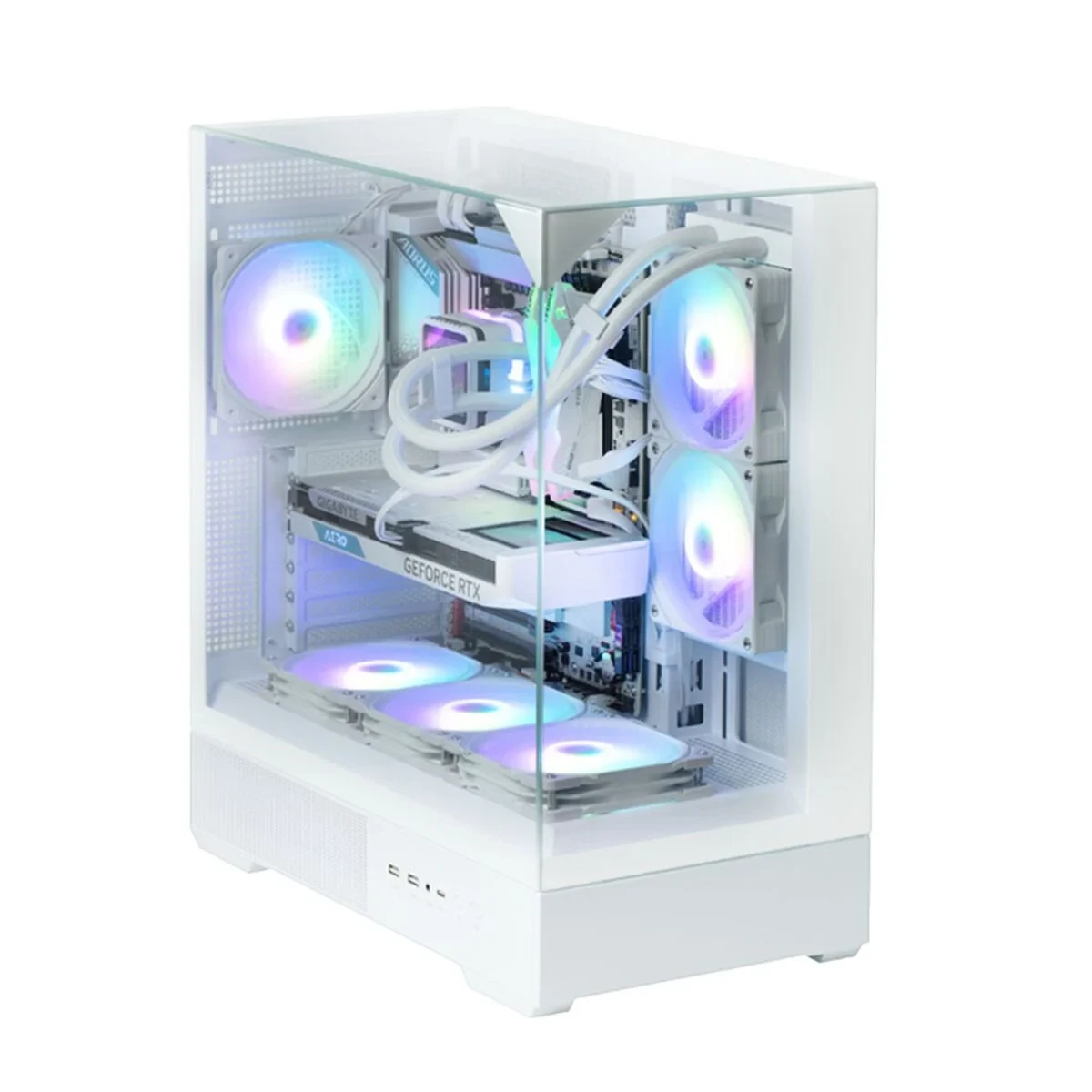 Caja Semitorre ATX Zalman P40 PRISM WHITE Blanco