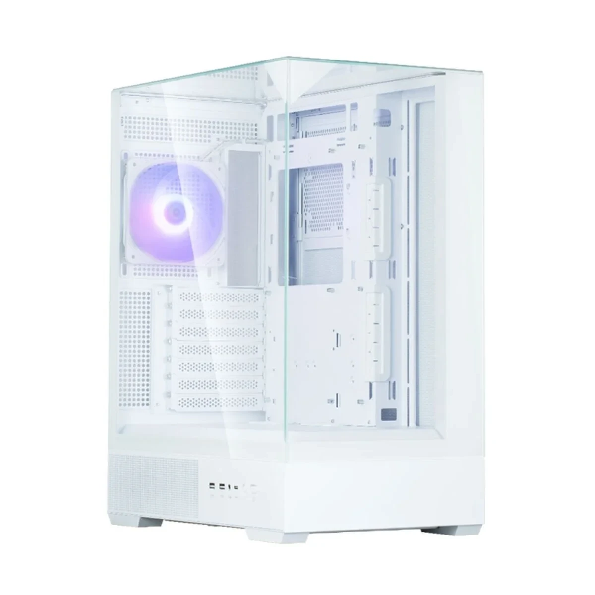 Caja Semitorre ATX Zalman P40 PRISM WHITE Blanco