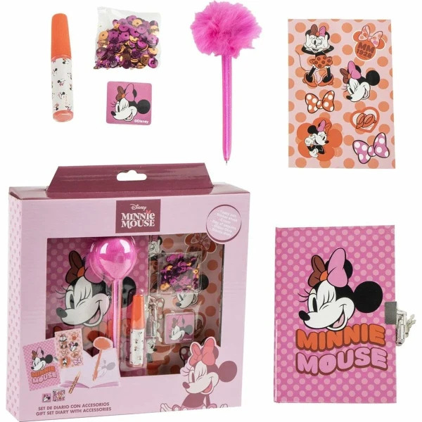 Set de Papelería Minnie Mouse Multicolor