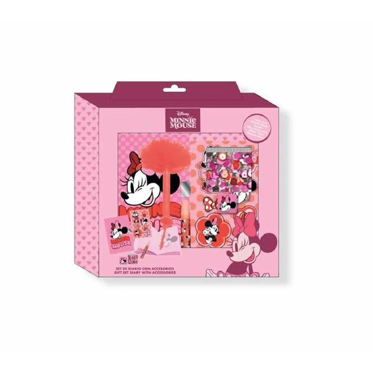 Set de Papelería Minnie Mouse Multicolor