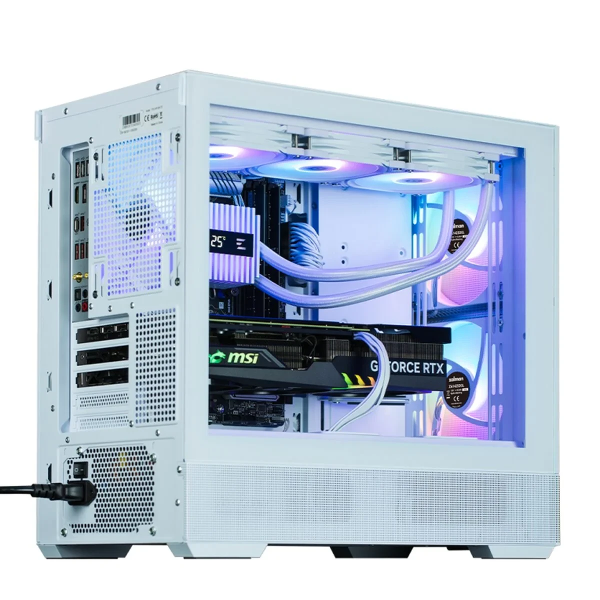 Caja Semitorre Micro ATX / Mini ITX / ATX Zalman P30 AIR WHITE Blanco