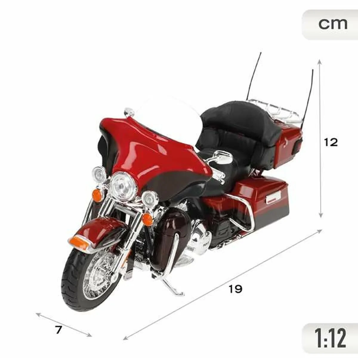 Motocicleta Harley-Davidson Electra Glide 1:12