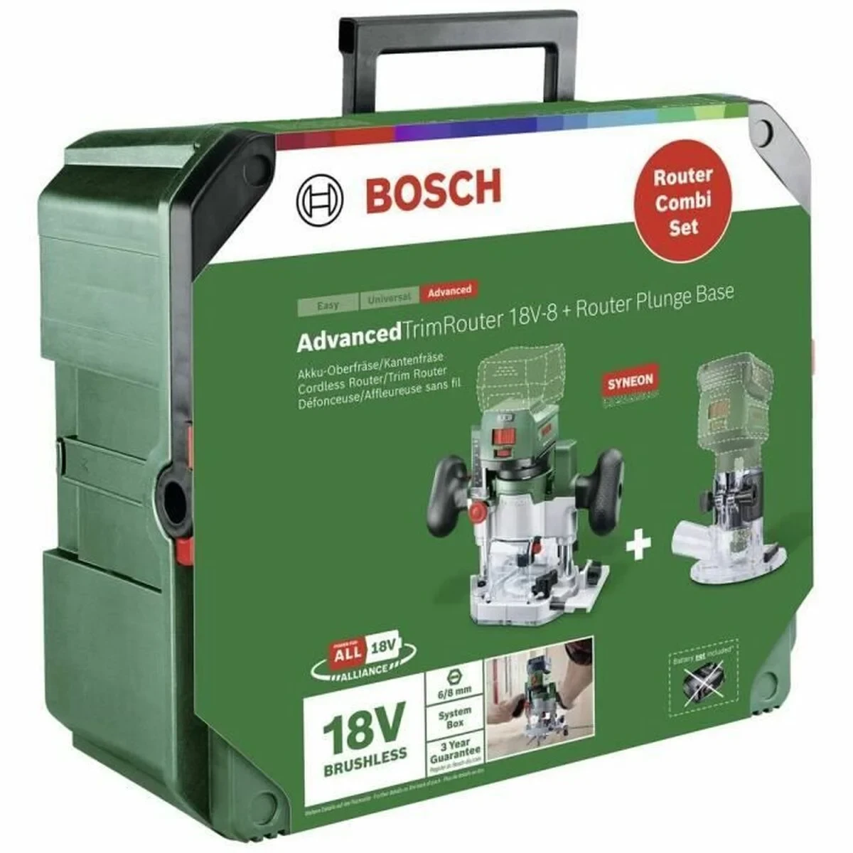 Recortadora Eléctrica BOSCH AdvancedTrimRouter 18V-8 18 V