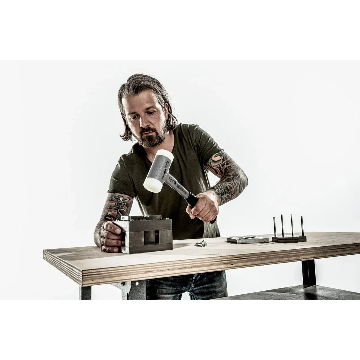 Maza de Goma Halder Supercraft 25 mm Anti rebote